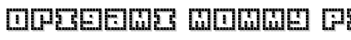 Origami Mommy Pixellated font